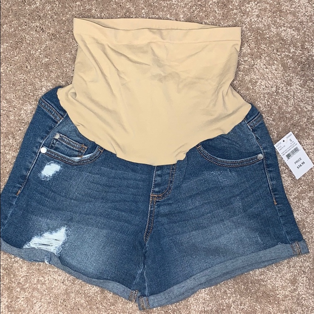 NWT Maternity Jean Shorts
